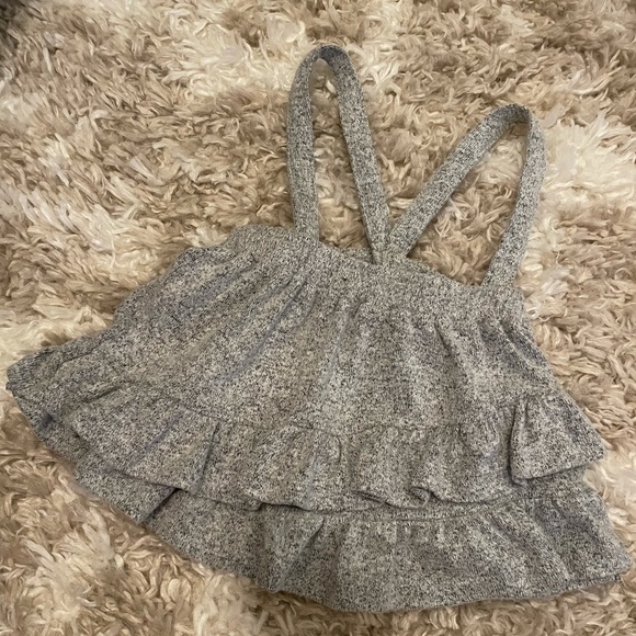 Baby Girl’s Zara Knitwear suspender skirt w/ruffles-Like new-Size 12-18 mo - Picture 1 of 11